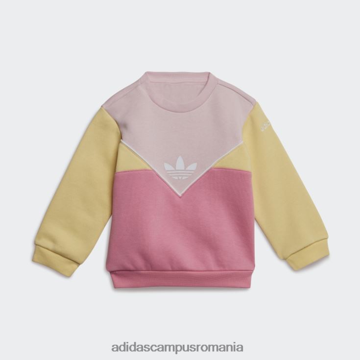 adidas campus romania set echipaj adicolor roz adidas copii roz/galben J266N218342