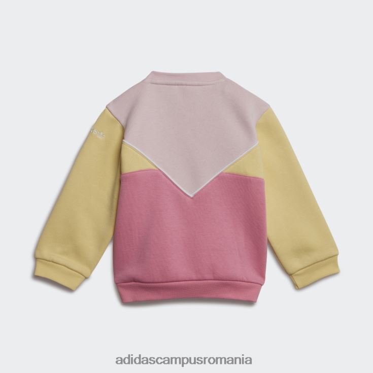 adidas campus romania set echipaj adicolor roz adidas copii roz/galben J266N218342
