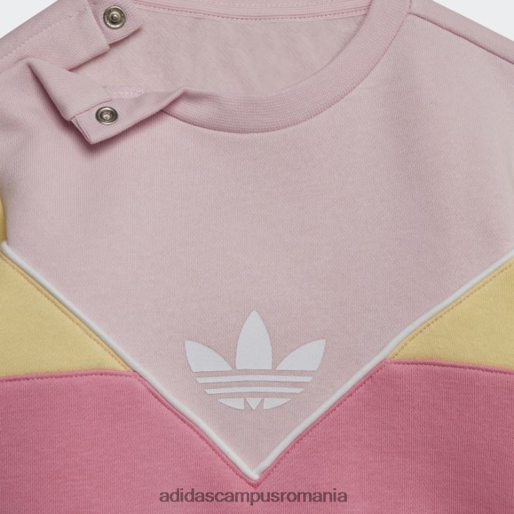 adidas campus romania set echipaj adicolor roz adidas copii roz/galben J266N218342