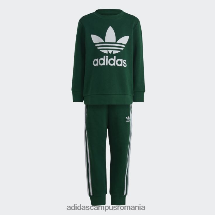 adidas campus romania set echipaj adicolor verde inchis copii verde inchis J266N211671