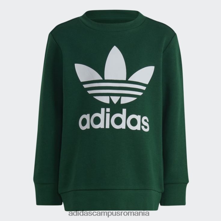 adidas campus romania set echipaj adicolor verde inchis copii verde inchis J266N211671