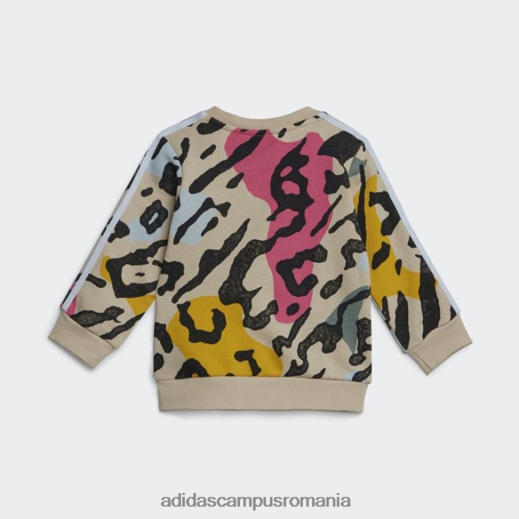 adidas campus romania set echipaj fashion animal print multicolor copii nisip/multicolor J266N218307