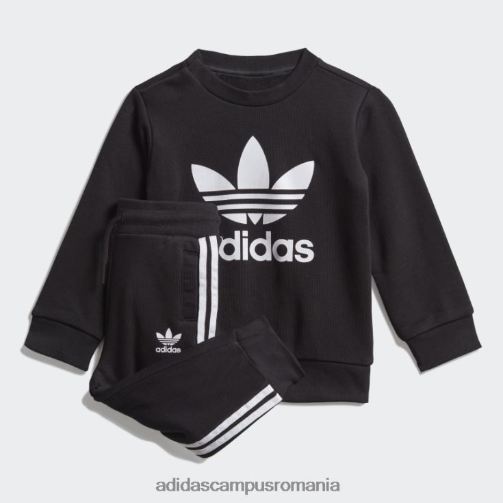 adidas campus romania set hanorac echipaj negru adidas copii alb negru J266N218360