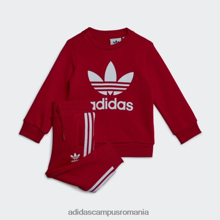 adidas campus romania set hanorac pentru echipaj stacojiu adidas copii stacojiu J266N211646