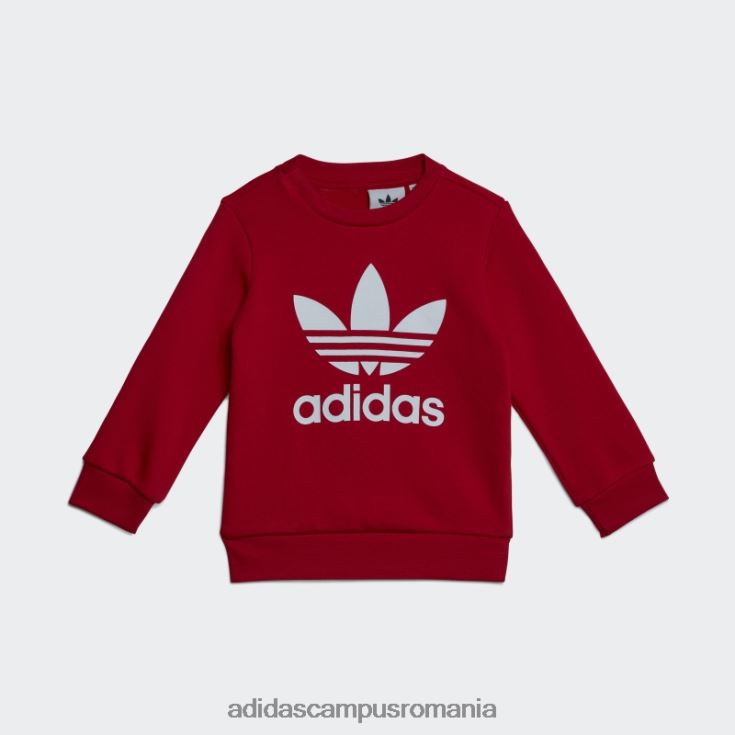 adidas campus romania set hanorac pentru echipaj stacojiu adidas copii stacojiu J266N211646