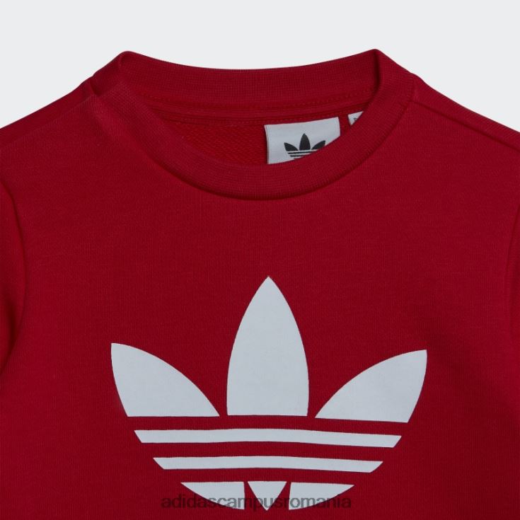 adidas campus romania set hanorac pentru echipaj stacojiu adidas copii stacojiu J266N211646