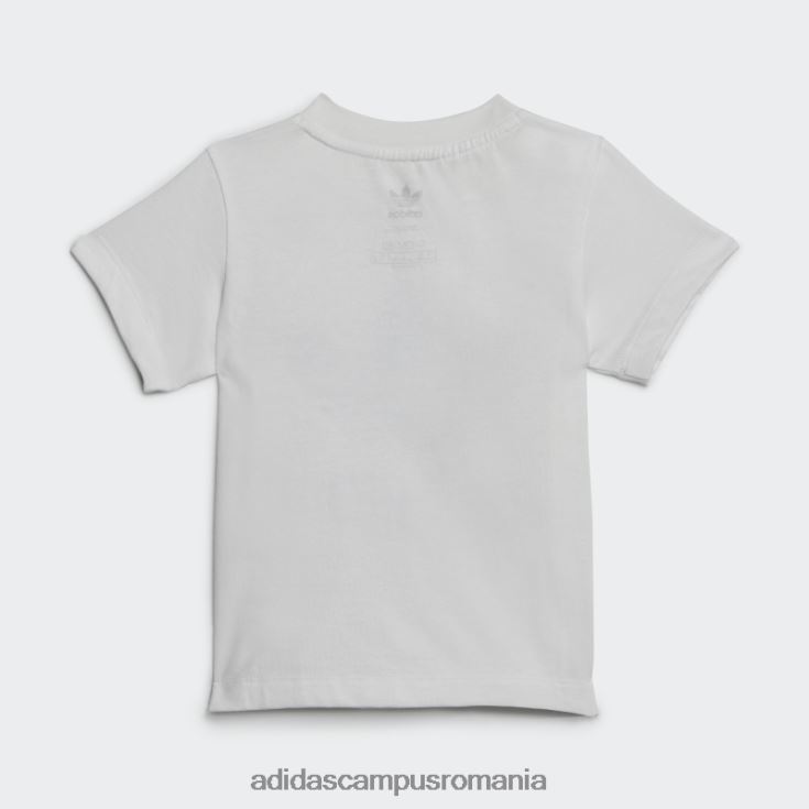 adidas campus romania set tricou cu pantaloni scurți trefoil albastru copii albastru J266N211885