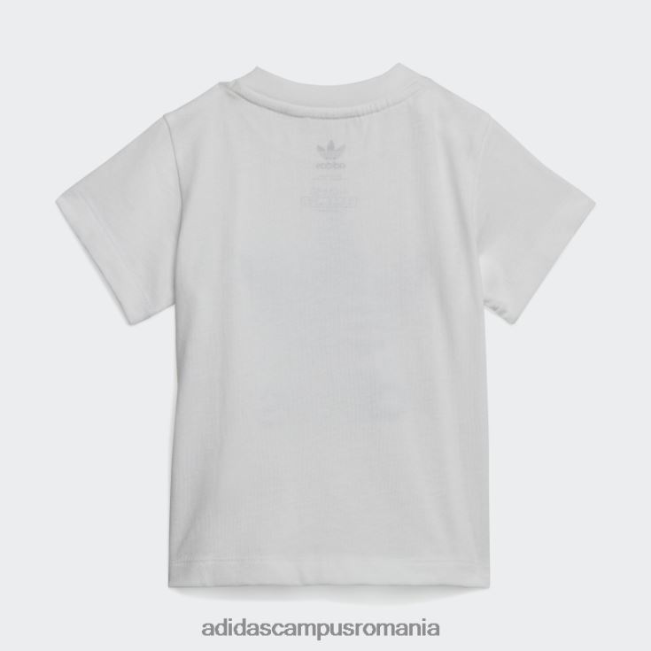 adidas campus romania set tricou cu pantaloni scurți trifoil de noapte indigo copii noapte indigo/alb J266N219073