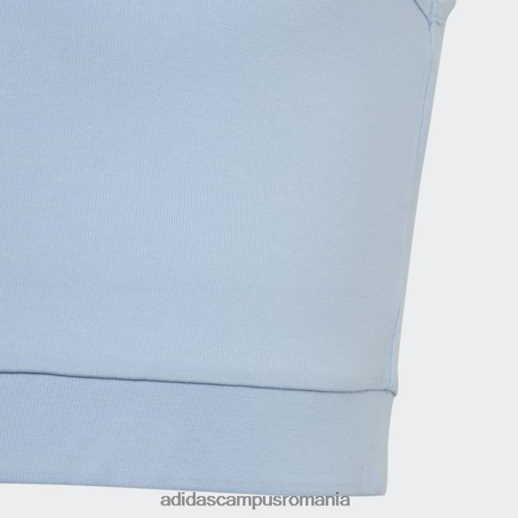 adidas campus romania top crop cu imprimeu grafic albastru zori moda copii zori albastre J266N219172