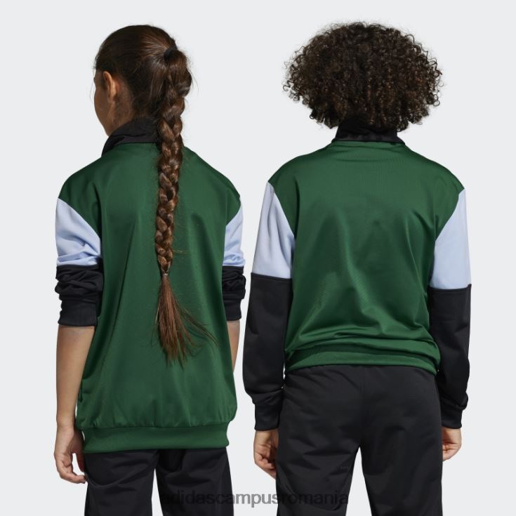 adidas campus romania top de aventură verde închis la modă copii zori verde închis/negru/albastru J266N218665
