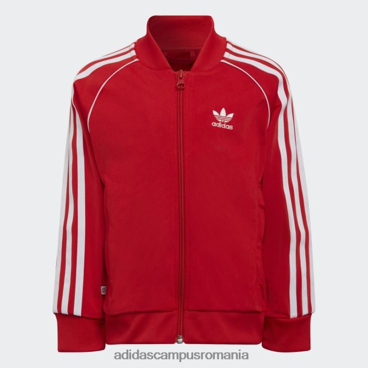 adidas campus romania trening adicolor sst roșu copii rosu alb J266N211977