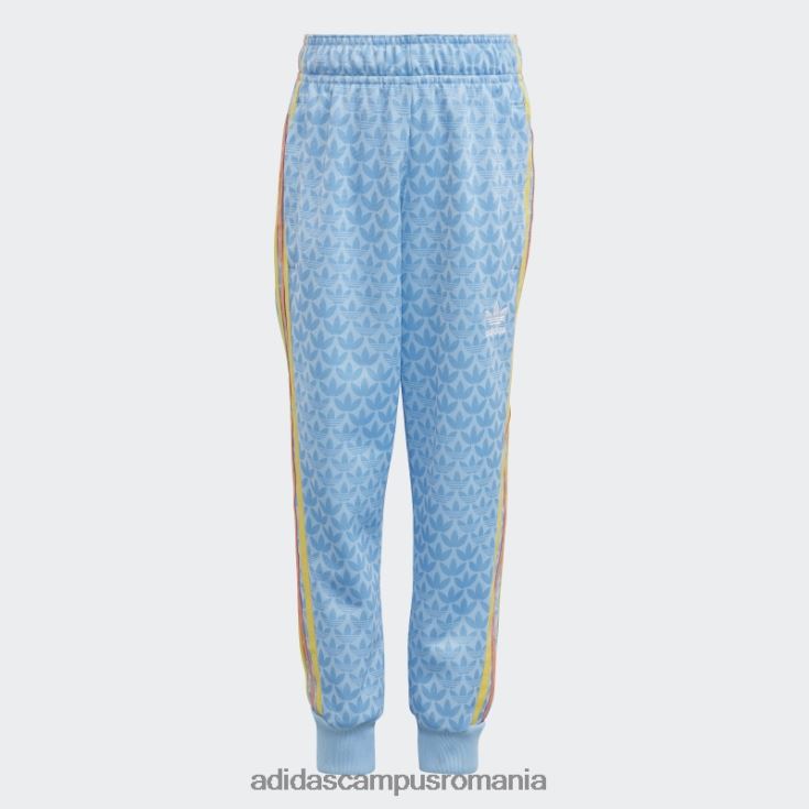 adidas campus romania trening cu imprimeu monogramă albastru copii albastru/albastru deschis J266N211882
