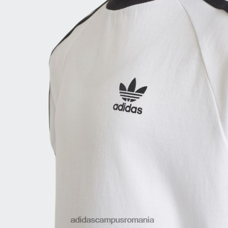 adidas campus romania tricou adicolor alb cu 3 dungi copii alb J266N211962