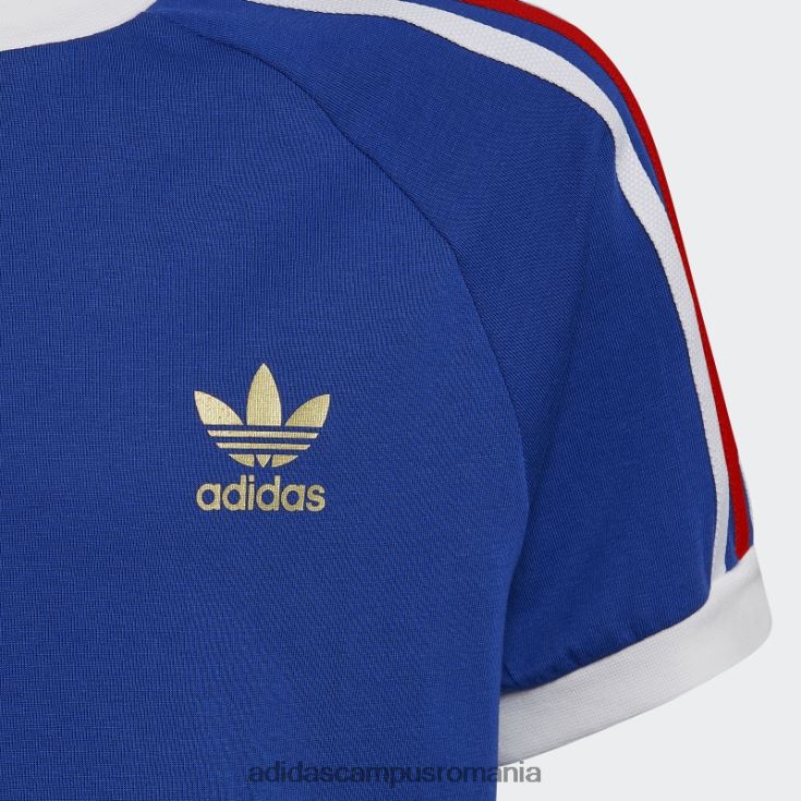 adidas campus romania tricou adicolor albastru regal cu 3 dungi copii albastru regal J266N211968