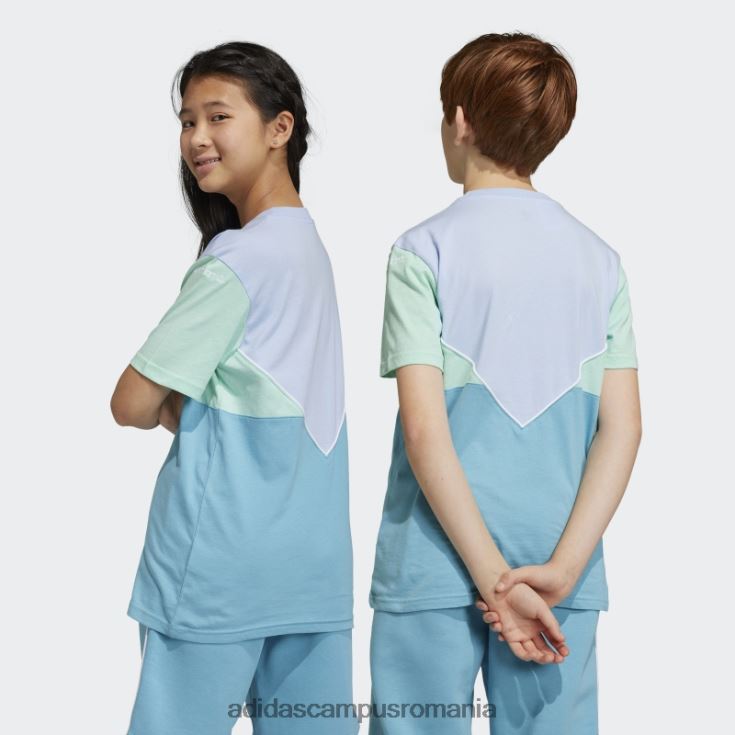 adidas campus romania tricou adicolor albastru zori copii albastru zori/verde/albastru J266N218605
