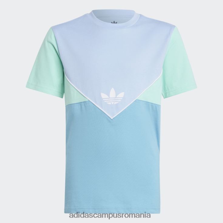 adidas campus romania tricou adicolor albastru zori copii albastru zori/verde/albastru J266N218605