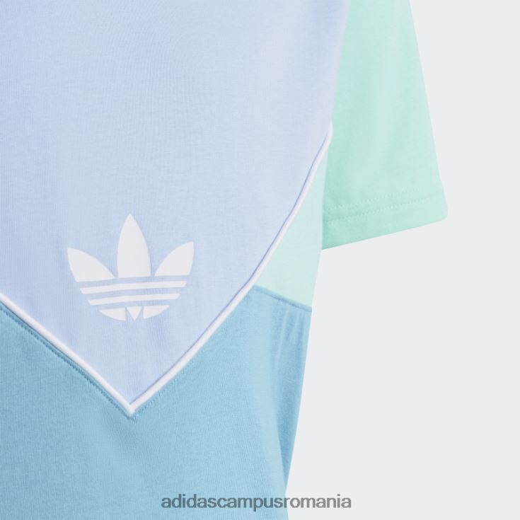adidas campus romania tricou adicolor albastru zori copii albastru zori/verde/albastru J266N218605