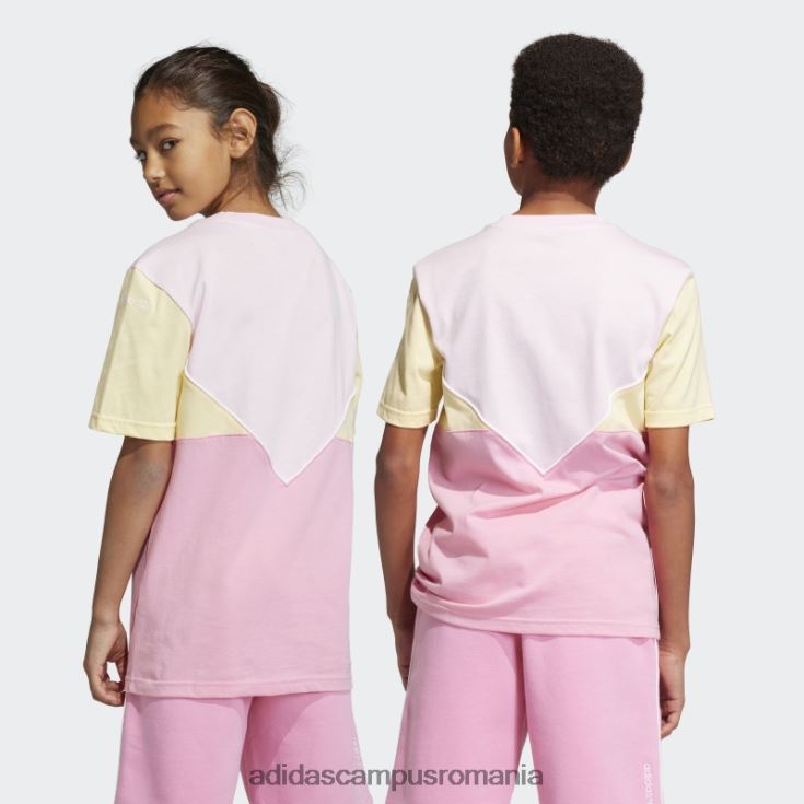 adidas campus romania tricou adicolor roz copii roz/galben J266N218418