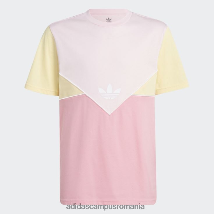 adidas campus romania tricou adicolor roz copii roz/galben J266N218418