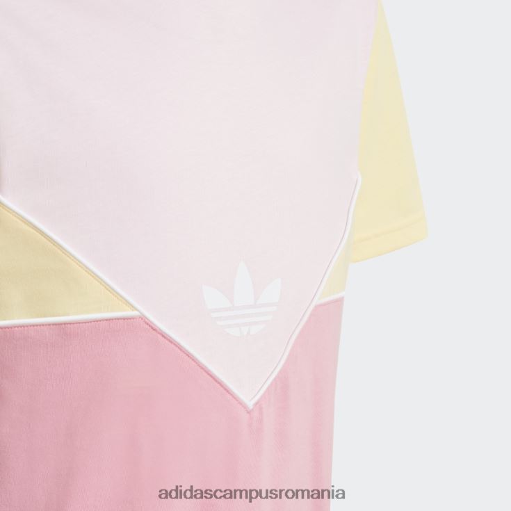 adidas campus romania tricou adicolor roz copii roz/galben J266N218418