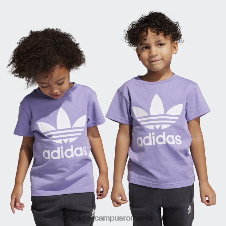 adidas campus romania tricou adicolor trefoil lila copii liliac J266N211875