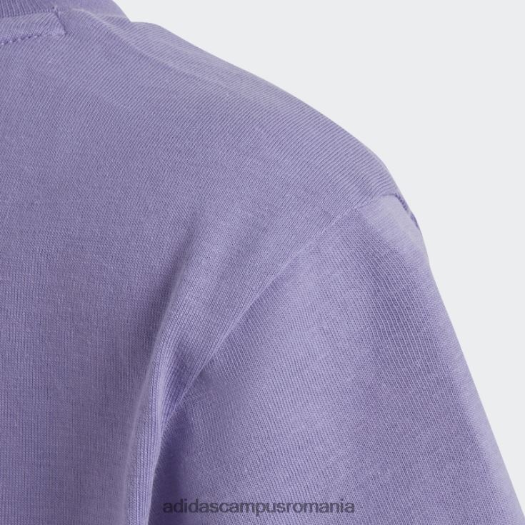 adidas campus romania tricou adicolor trefoil lila copii liliac J266N211875
