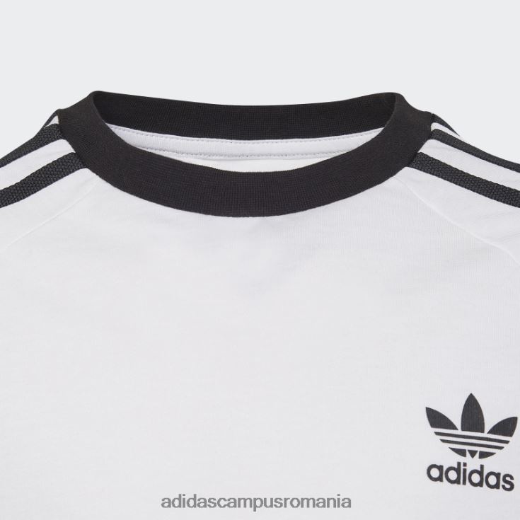 adidas campus romania tricou alb adicolor cu 3 dungi adidas copii alb J266N218291