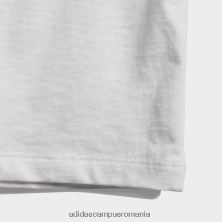 adidas campus romania tricou alb cu 3 dungi copii alb negru J266N218514
