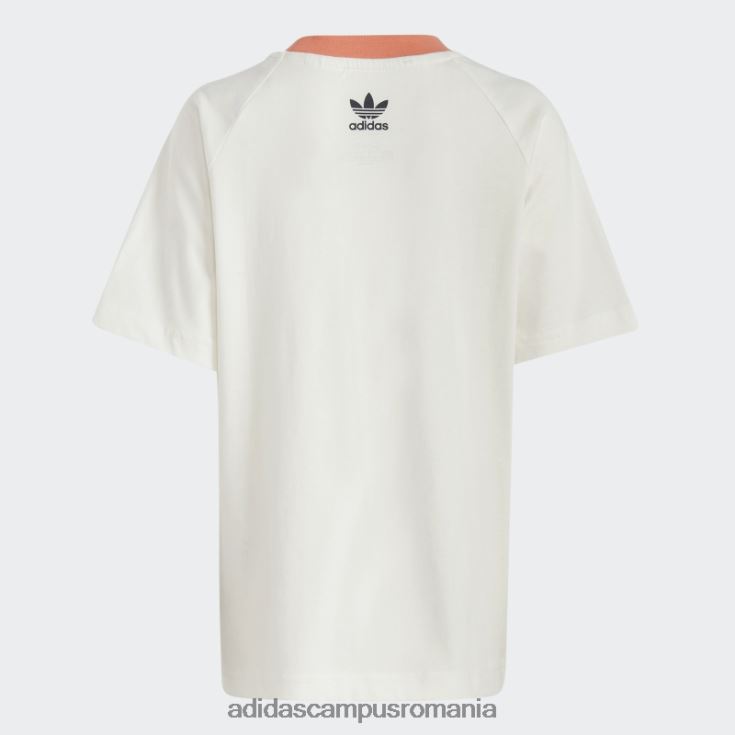 adidas campus romania tricou alb cu imprimeu grafic copii alb J266N211692