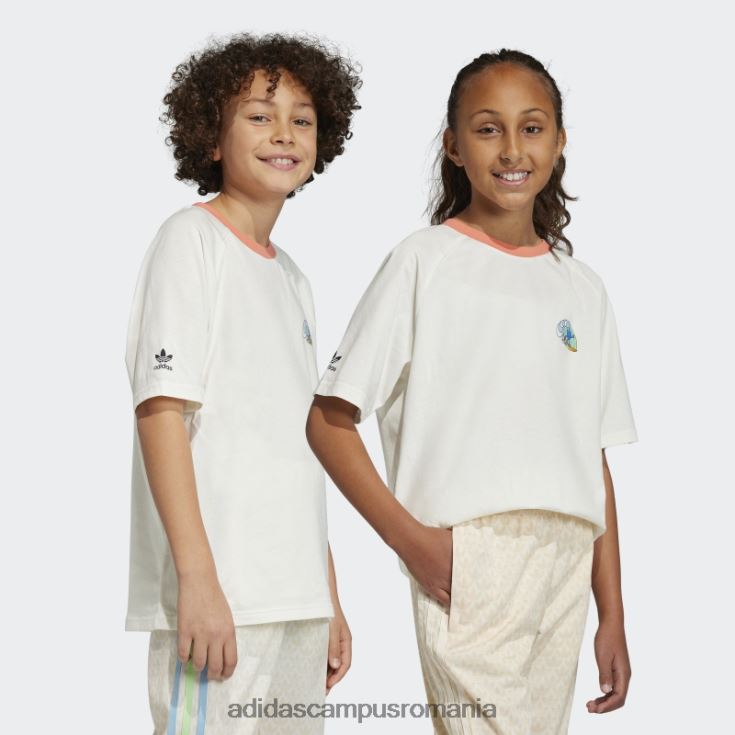 adidas campus romania tricou alb cu imprimeu grafic copii alb J266N219061