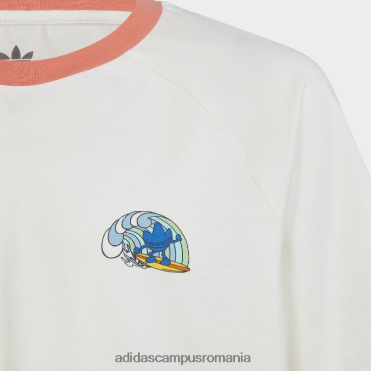 adidas campus romania tricou alb cu imprimeu grafic copii alb J266N219061