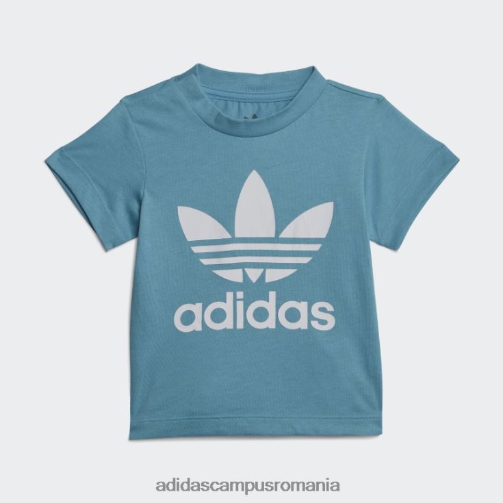 adidas campus romania tricou albastru trefoil elegant copii albastru J266N218532