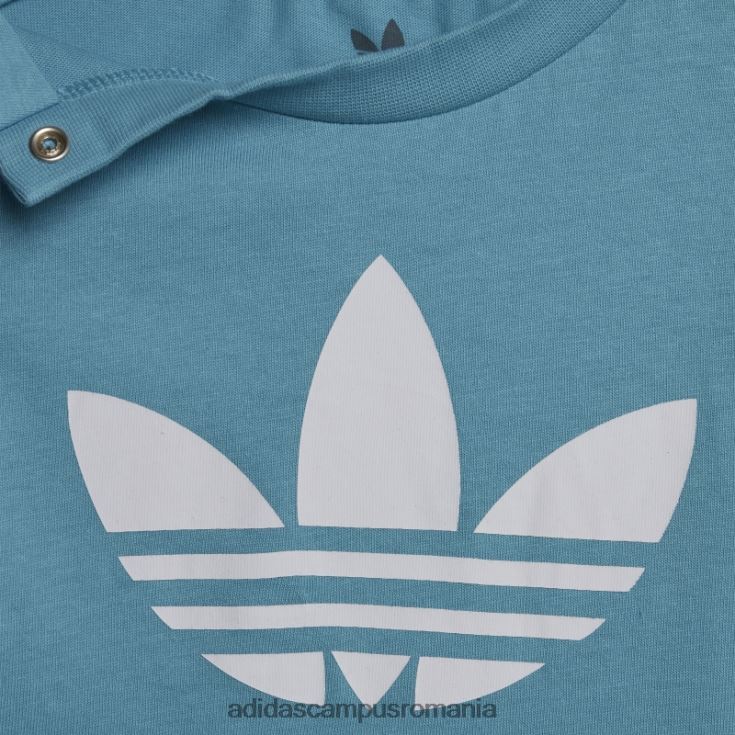 adidas campus romania tricou albastru trefoil elegant copii albastru J266N218532