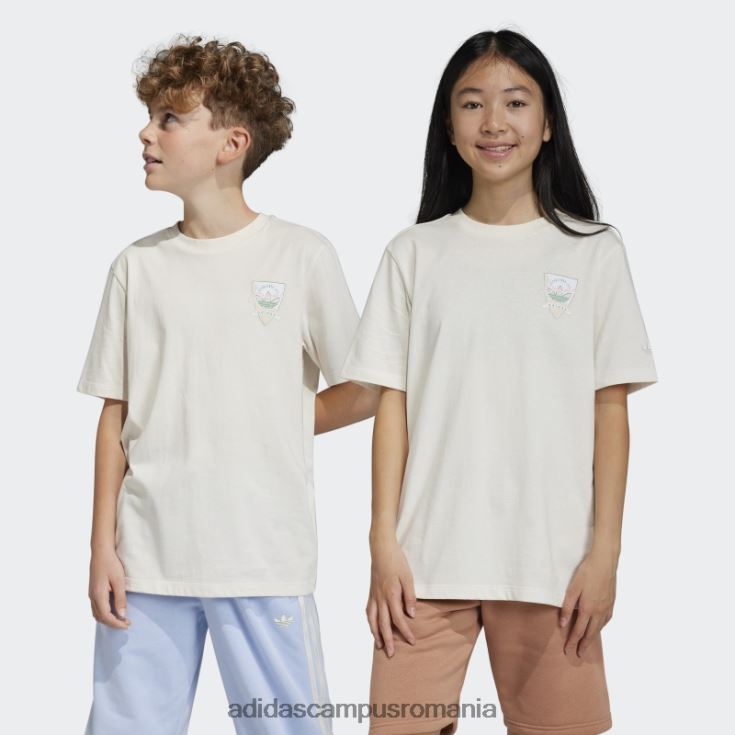 adidas campus romania tricou boyfriend alb cu imprimeu grafic adidas copii alb J266N211775