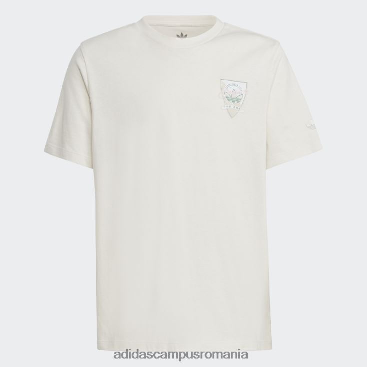 adidas campus romania tricou boyfriend alb cu imprimeu grafic adidas copii alb J266N211775
