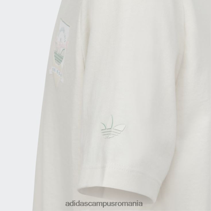 adidas campus romania tricou boyfriend alb cu imprimeu grafic adidas copii alb J266N211775