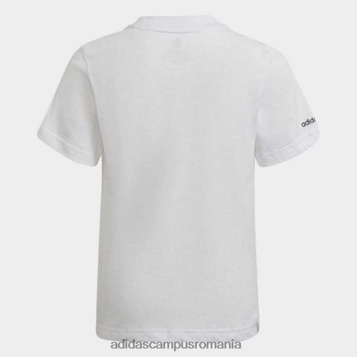 adidas campus romania tricou colecție sprt alb fierbinte copii alb J266N218856