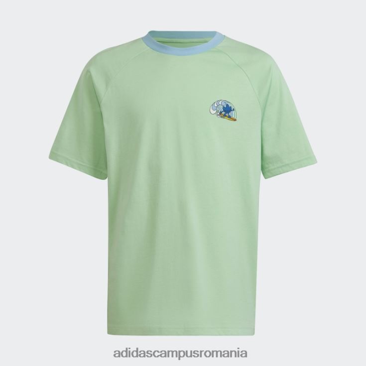 adidas campus romania tricou cu imprimeu grafic glory mint adidas copii mentă de glorie J266N211697