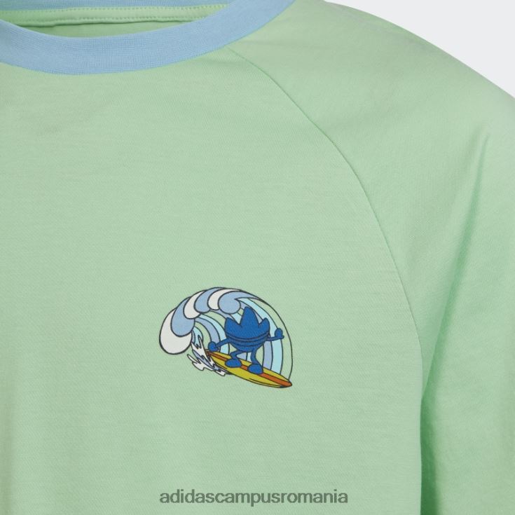 adidas campus romania tricou cu imprimeu grafic glory mint adidas copii mentă de glorie J266N211697
