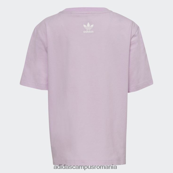 adidas campus romania tricou cu logo grafic liliac copii liliac J266N219222