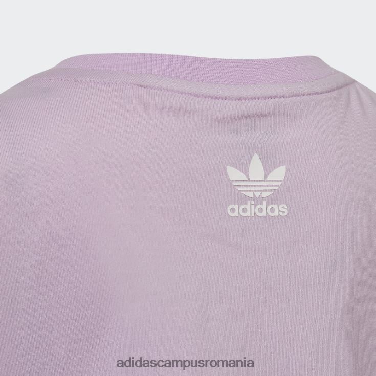 adidas campus romania tricou cu logo grafic liliac copii liliac J266N219222