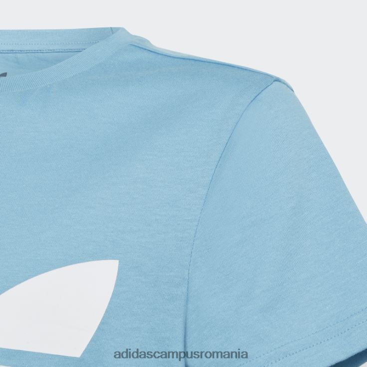 adidas campus romania tricou cu trefoil albastru copii albastru J266N218430