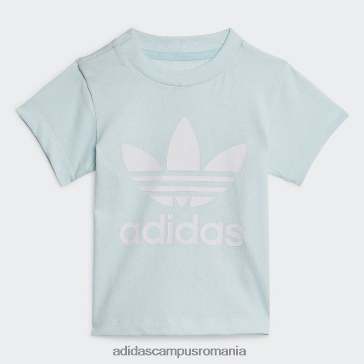 adidas campus romania tricou cu trefoil albastru copii albastru alb J266N218857