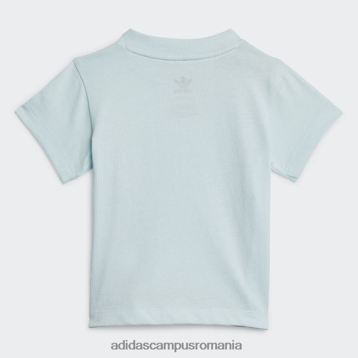 adidas campus romania tricou cu trefoil albastru copii albastru alb J266N218857