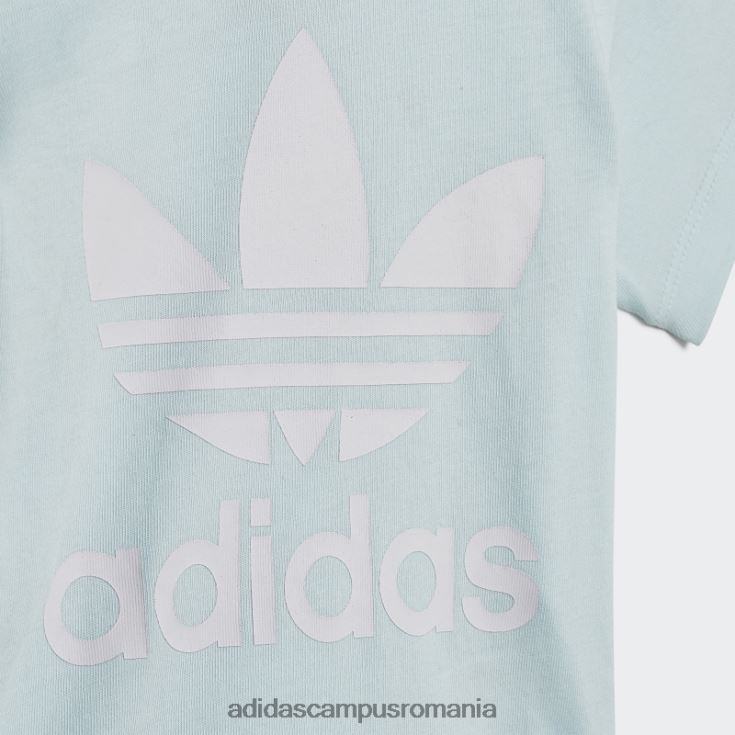 adidas campus romania tricou cu trefoil albastru copii albastru alb J266N218857
