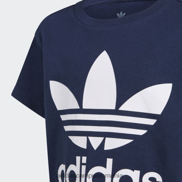 adidas campus romania tricou cu trefoil bleumarin copii bleumarin/alb J266N23437