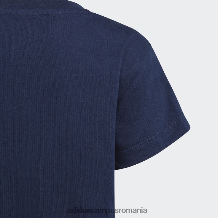 adidas campus romania tricou cu trefoil bleumarin copii bleumarin/alb J266N23437