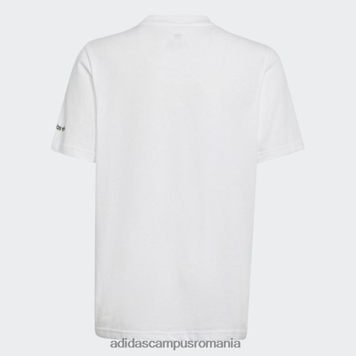 adidas campus romania tricou de plajă cu grafic alb copii alb J266N218929