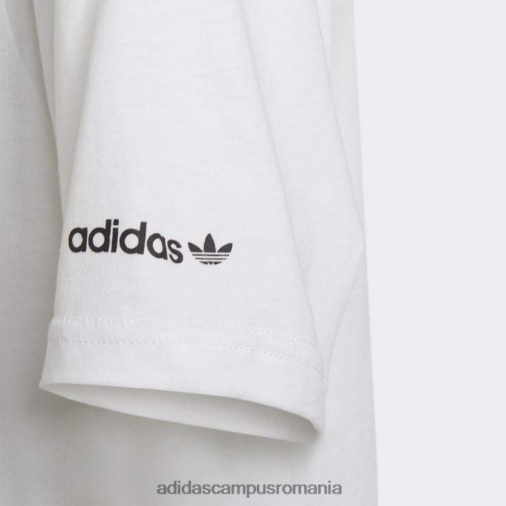 adidas campus romania tricou de plajă cu grafic alb copii alb J266N218929