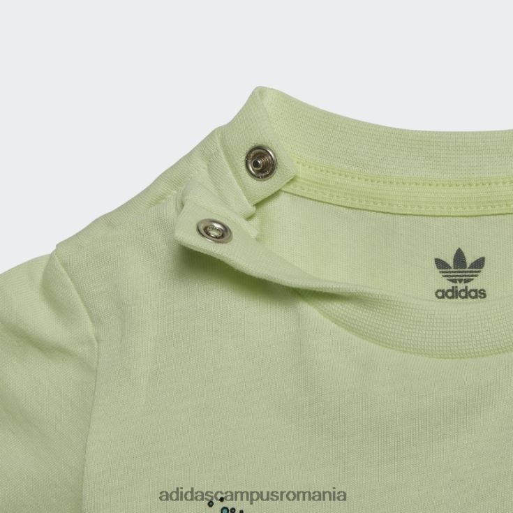 adidas campus romania tricou de plajă cu grafic lime copii lămâie verde J266N218863